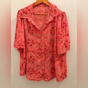 Floral Pink Women's Top